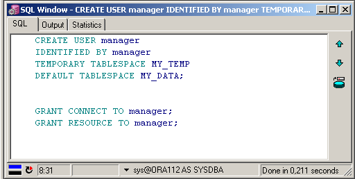 creating user manager